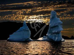 Twillingate Island iceberg sunset
